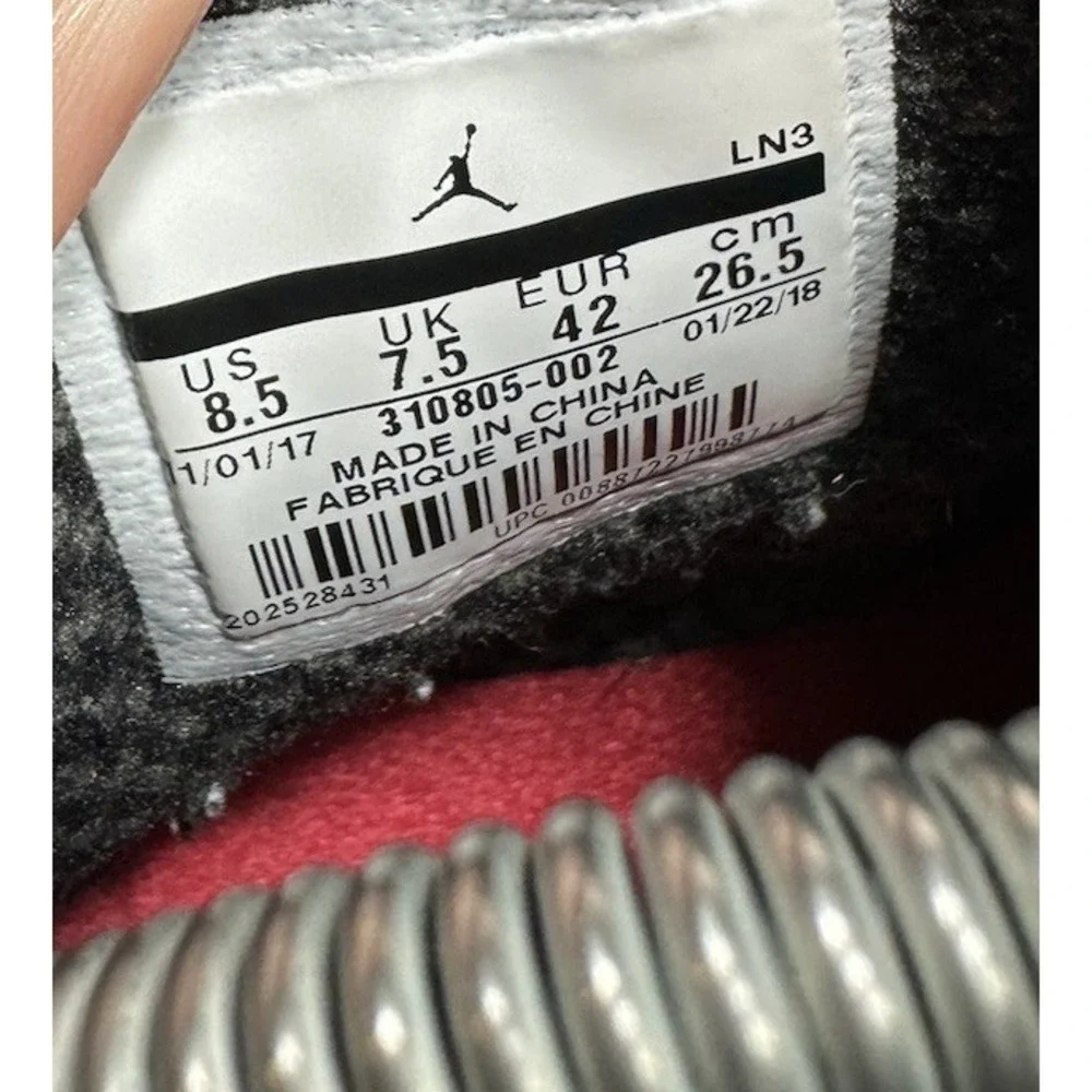 Nike Air Jordan Retro 10 Shadow 310805-002 2018 Men's Size 8.5 Shoes